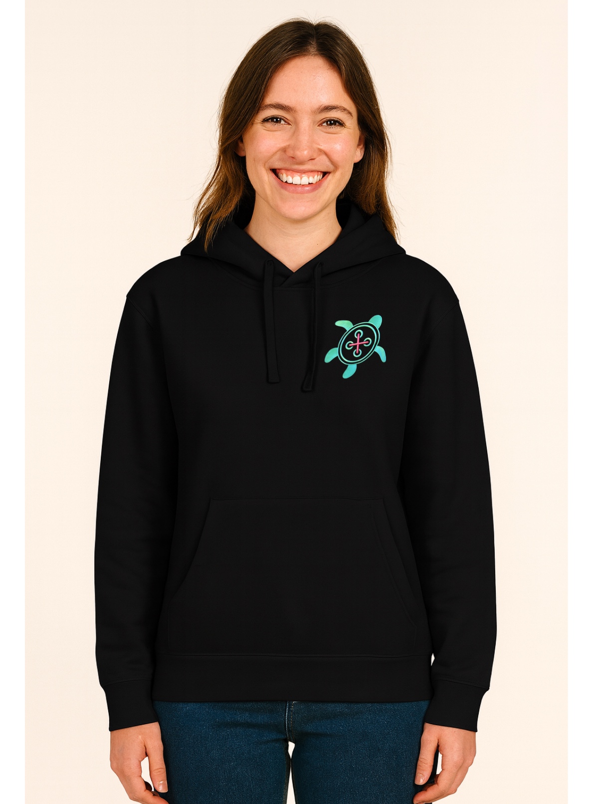 Nature Black Hoodie - Imagen 4